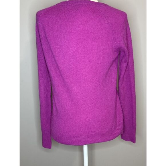 Halogen Cashmere Sweater Purple Pullover Knit Crew Neck Soft Cozy Preppy Lux Sm - Picture 5 of 14